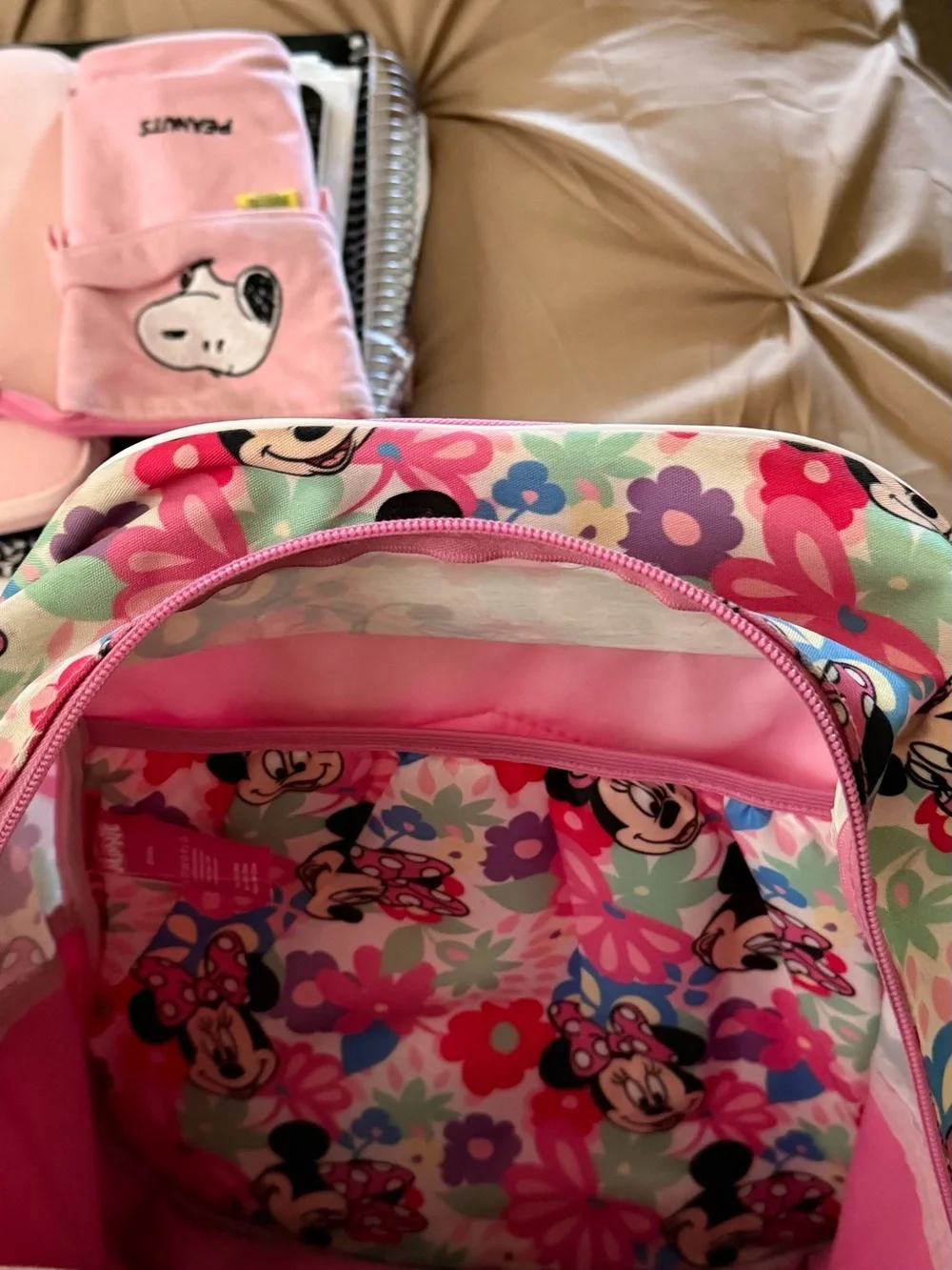 Disney Minnie Mouse Pink Polka Dot Kids Backpack